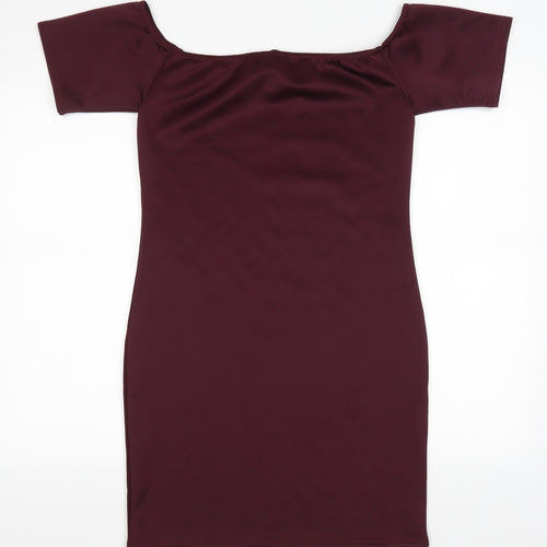 PRETTYLITTLETHING Womens Red   Bodycon  Size 12