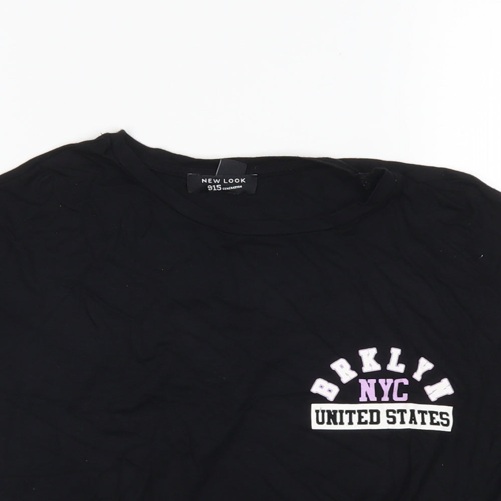 New Look Girls Black   Camisole Polo Size 12-13 Years