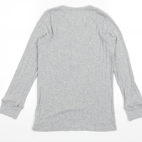 NEXT Girls Grey   Pullover Jumper Size 10 Years  - Metalic