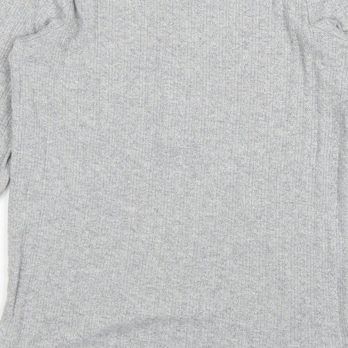 NEXT Girls Grey   Pullover Jumper Size 10 Years  - Metalic