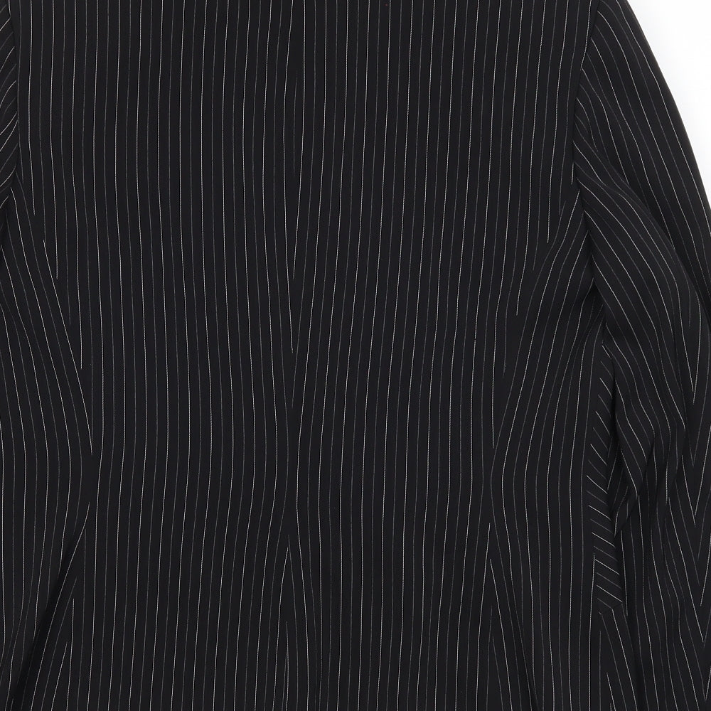 NEXT Womens Black Striped  Jacket Blazer Size 14