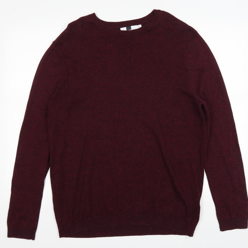 Topman Mens Red   Pullover Jumper Size M