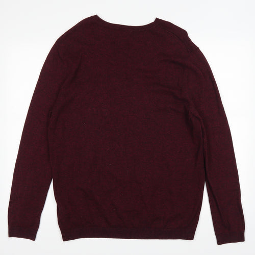 Topman Mens Red   Pullover Jumper Size M