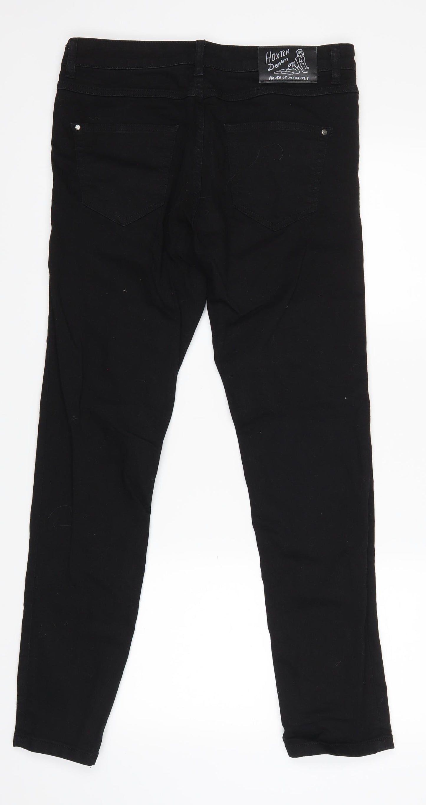 Hoxton Womens Black   Skinny Jeans Size 32 in L32 in