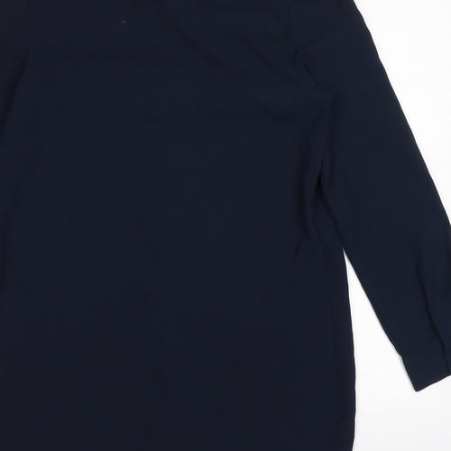 tu  Womens Blue   Basic Button-Up Size 12