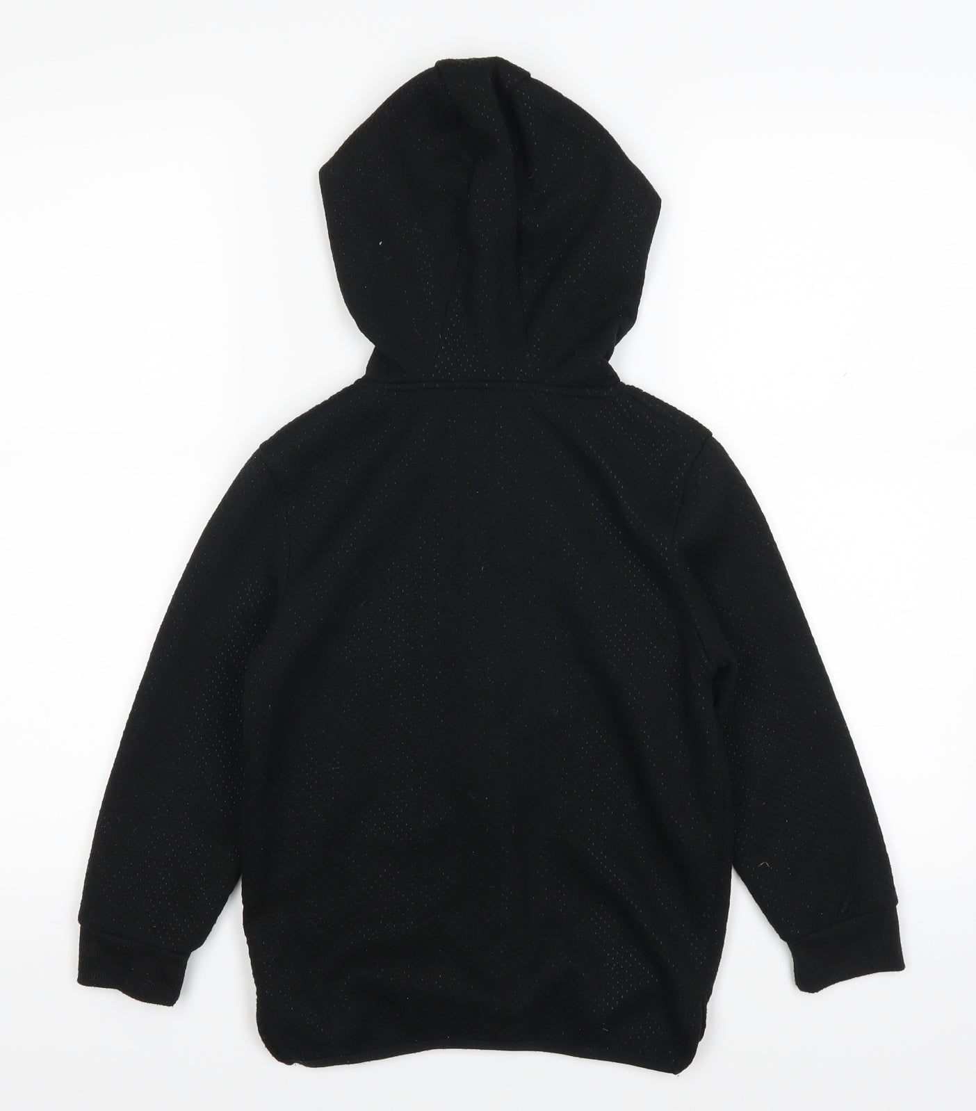Primark Boys Black   Full Zip Hoodie Size 7-8 Years