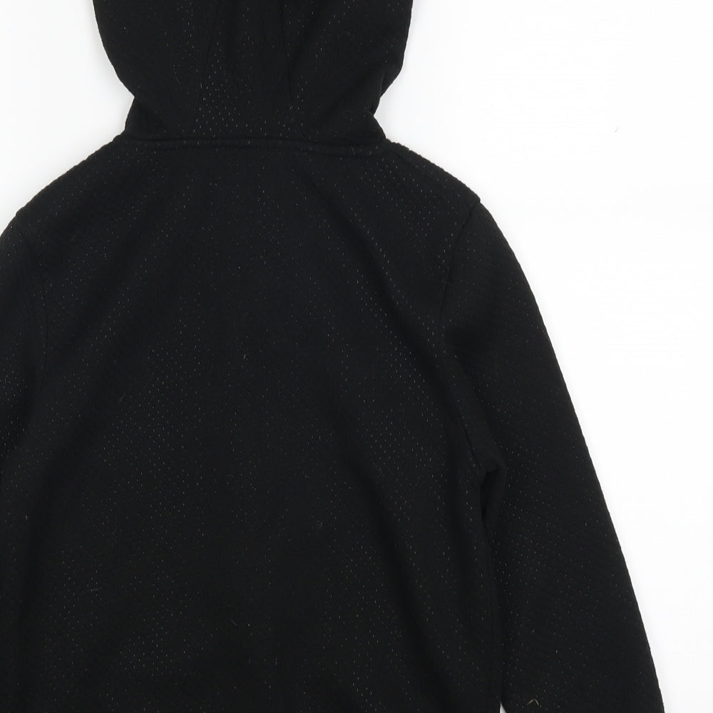 Primark Boys Black   Full Zip Hoodie Size 7-8 Years