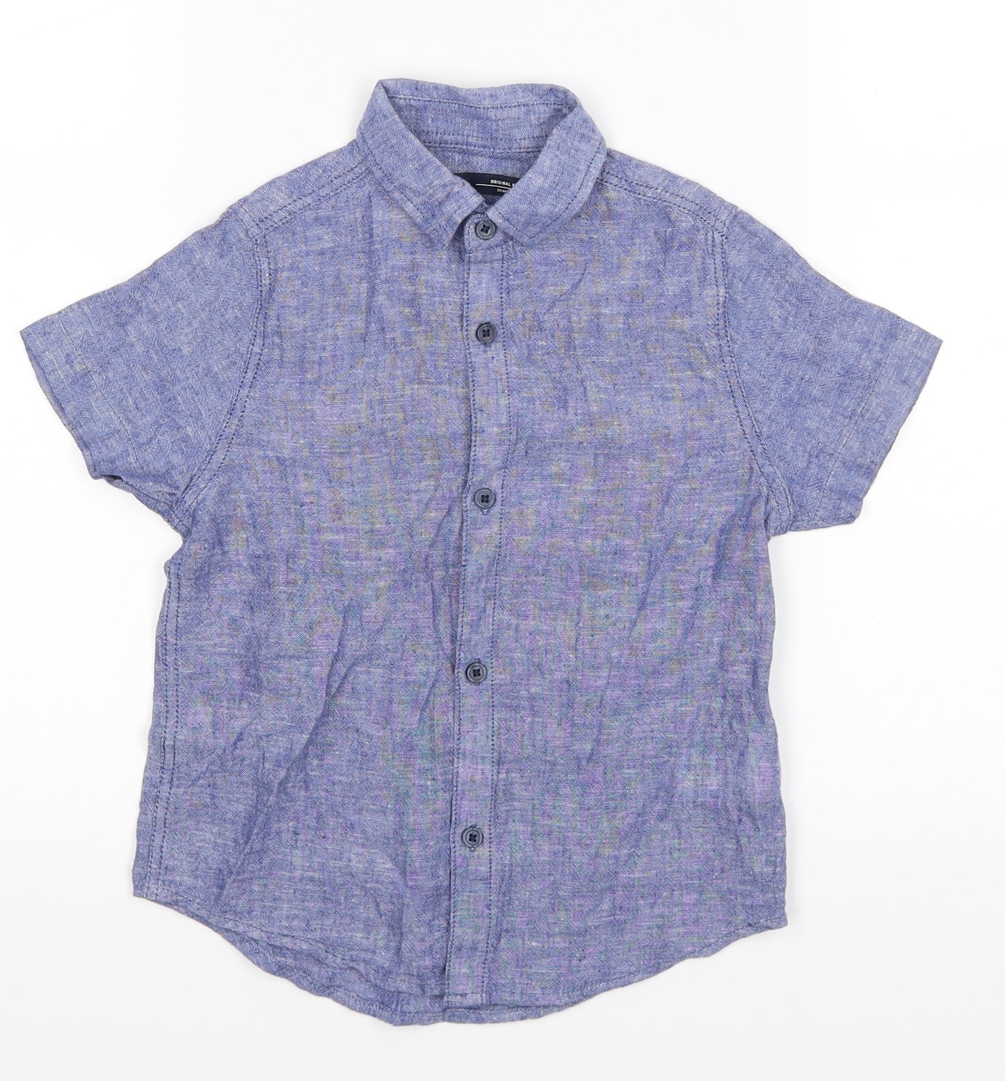 NEXT Boys Blue   Basic Button-Up Size 4 Years
