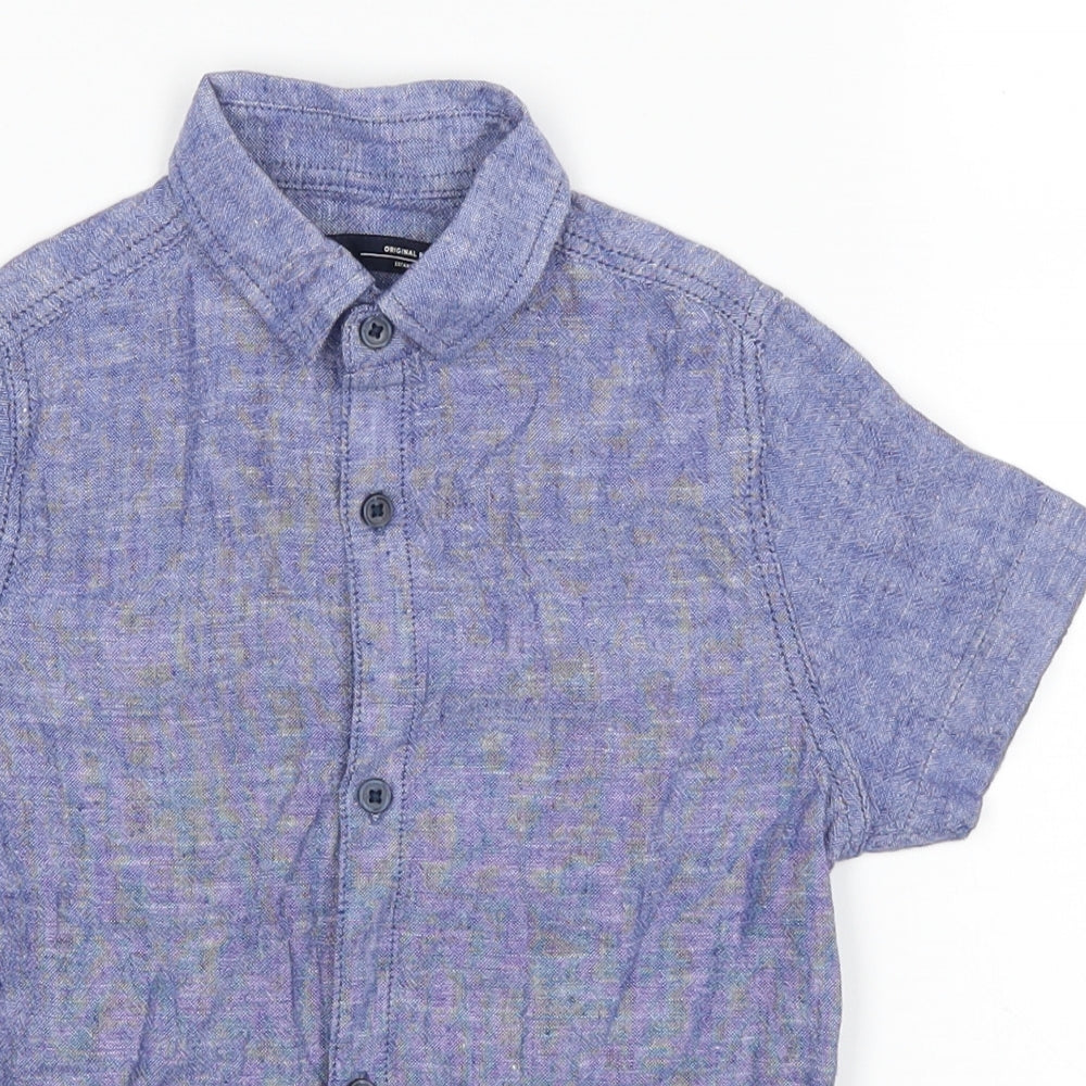 NEXT Boys Blue   Basic Button-Up Size 4 Years