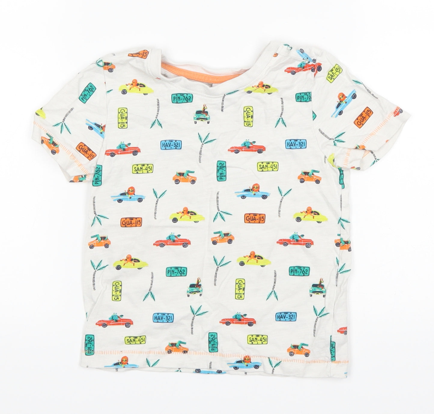 Mini Club Boys White   Basic T-Shirt Size 2-3 Years