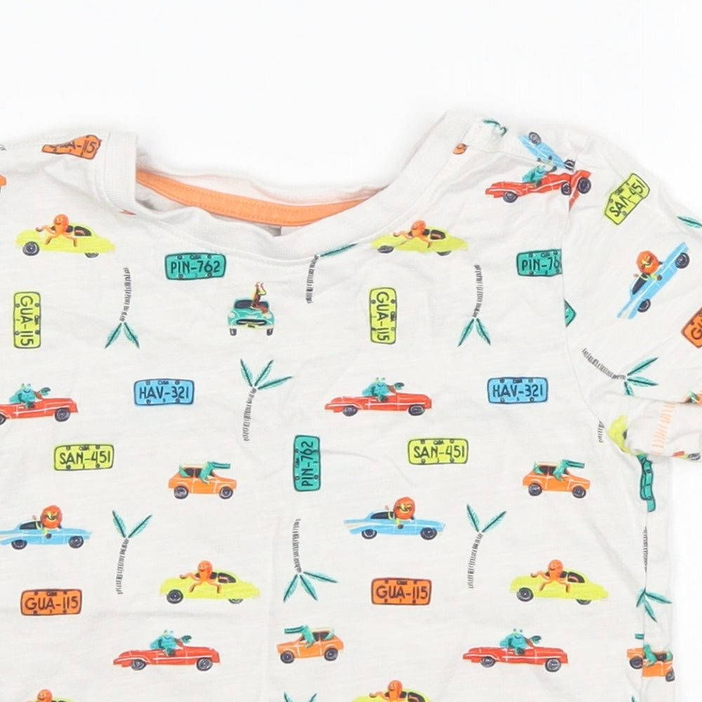 Mini Club Boys White   Basic T-Shirt Size 2-3 Years