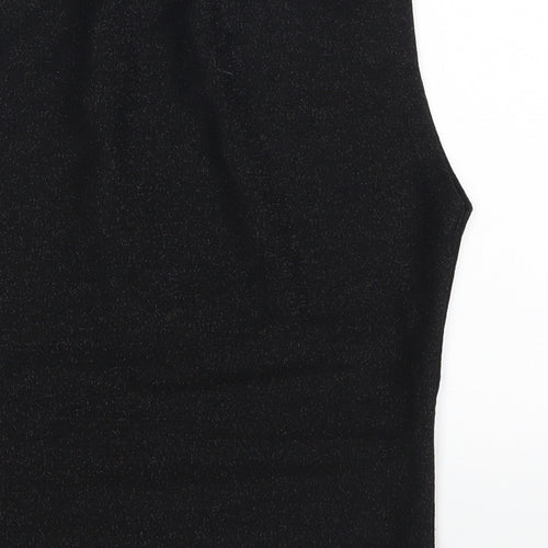 Miss E-vie Girls Black   Basic Tank Size 13-14 Years