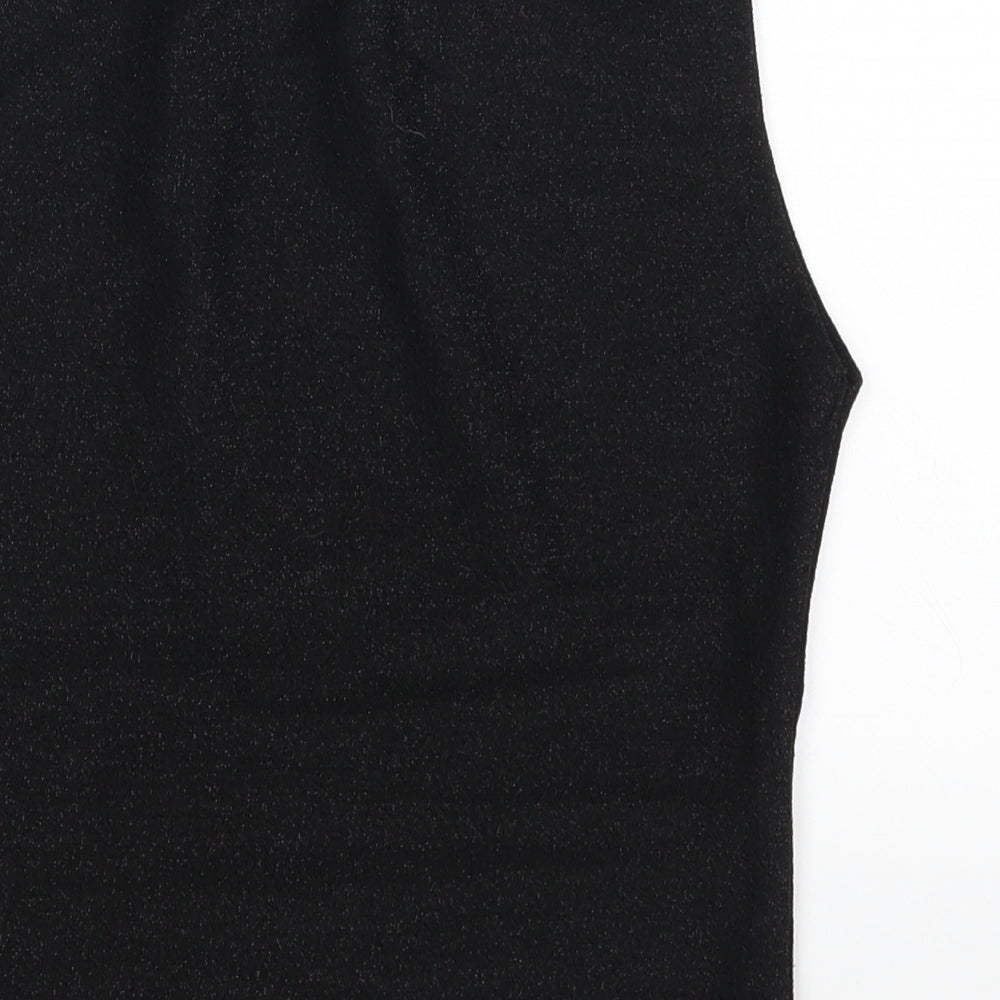 Miss E-vie Girls Black   Basic Tank Size 13-14 Years
