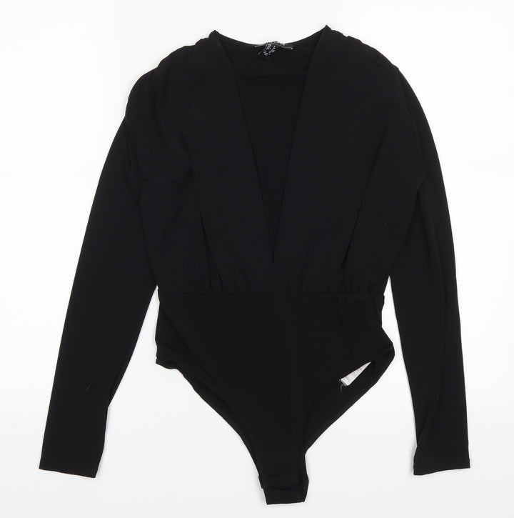 New Look Womens Black   Leotard One-Piece Size 8