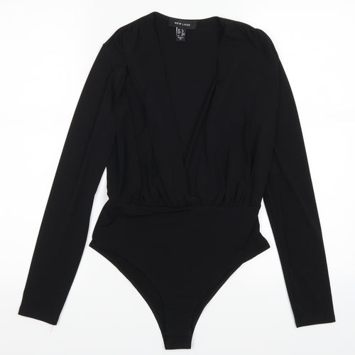 New Look Womens Black   Leotard One-Piece Size 8