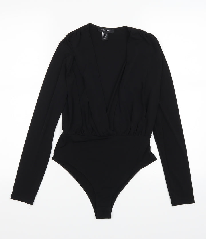 New Look Womens Black   Leotard One-Piece Size 8