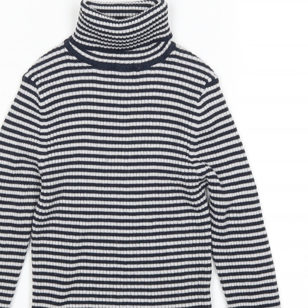NEXT Girls Blue Striped  Pullover Jumper Size 10 Years