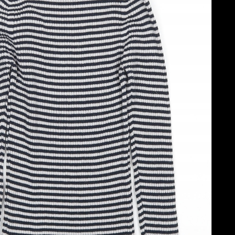 NEXT Girls Blue Striped  Pullover Jumper Size 10 Years