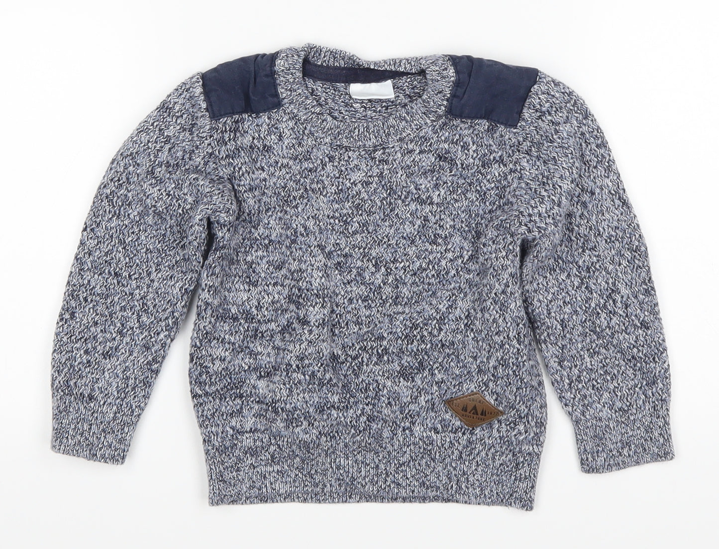 F&F Boys Blue   Pullover Jumper Size 3-4 Years