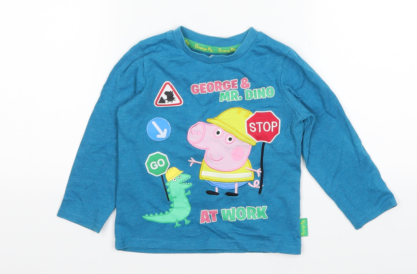 Nutmeg Boys Blue   Basic T-Shirt Size 2-3 Years