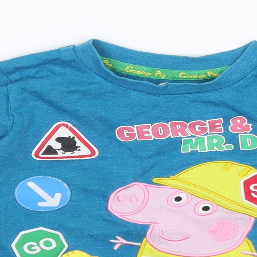 Nutmeg Boys Blue   Basic T-Shirt Size 2-3 Years