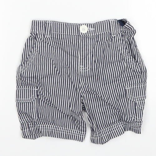 baby league Baby Blue Striped  Cropped Trousers Size 18-24 Months