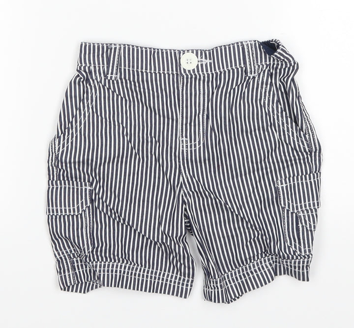 baby league Baby Blue Striped  Cropped Trousers Size 18-24 Months