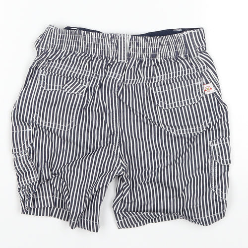 baby league Baby Blue Striped  Cropped Trousers Size 18-24 Months
