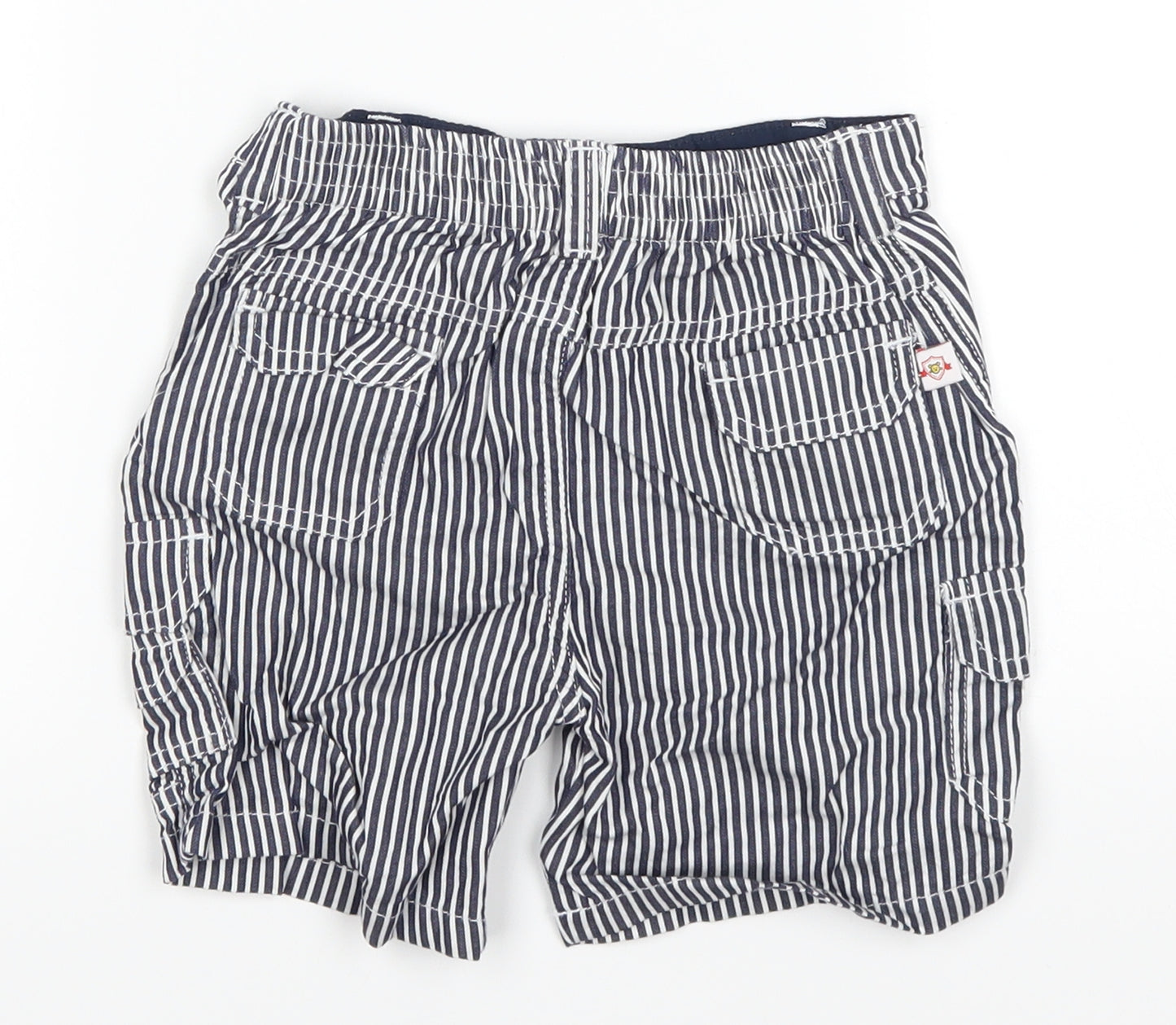 baby league Baby Blue Striped  Cropped Trousers Size 18-24 Months