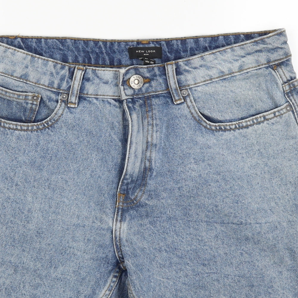 New Look Mens Blue   Cargo Shorts Size 32