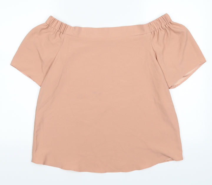 F&F Womens Beige Basic Blouse Size 12