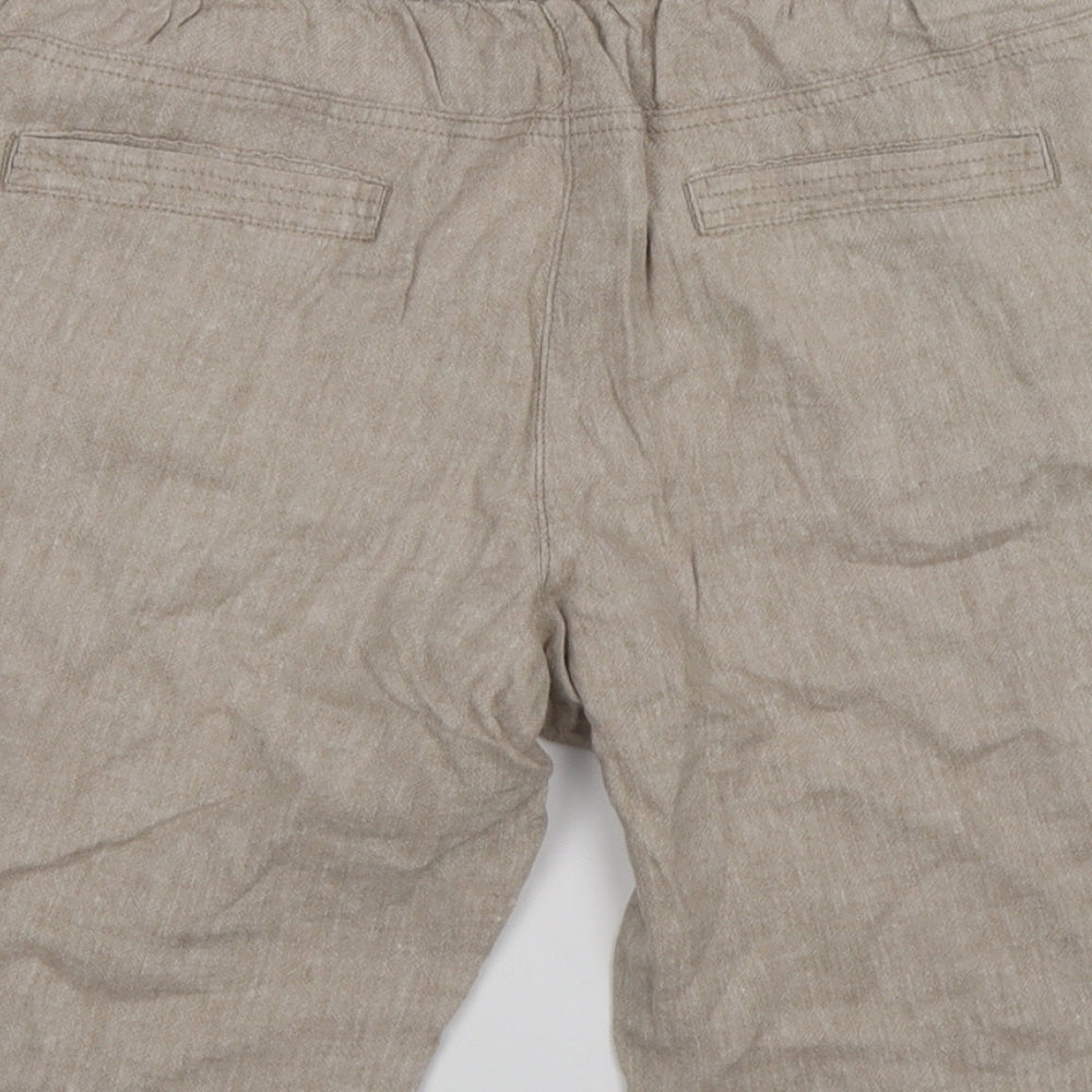 George Womens Beige  Canvas Cargo Shorts Size 12