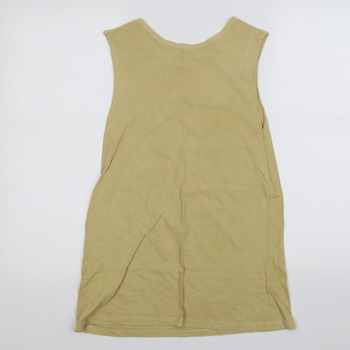 Miss Selfridge Womens Yellow   Basic Tank Size 10  - dakota