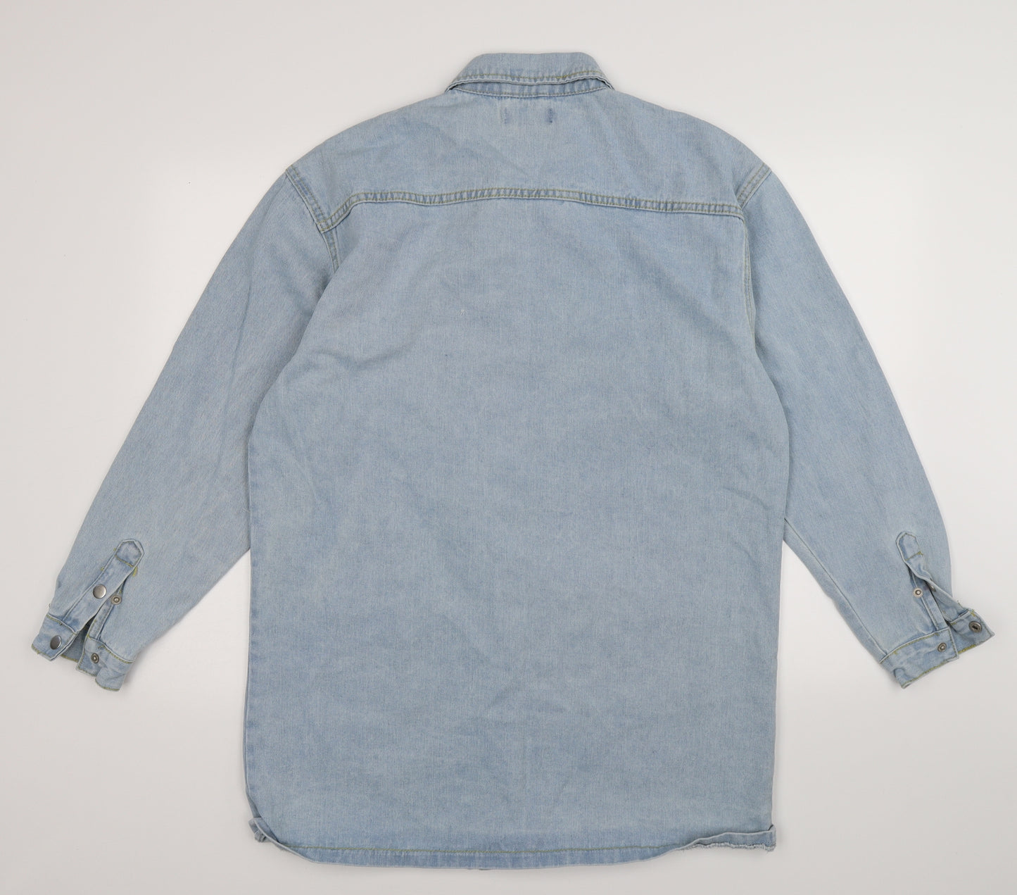 Pretty Little Thing  Womens Blue  Denim Shirt Dress  Size 8  - oversized