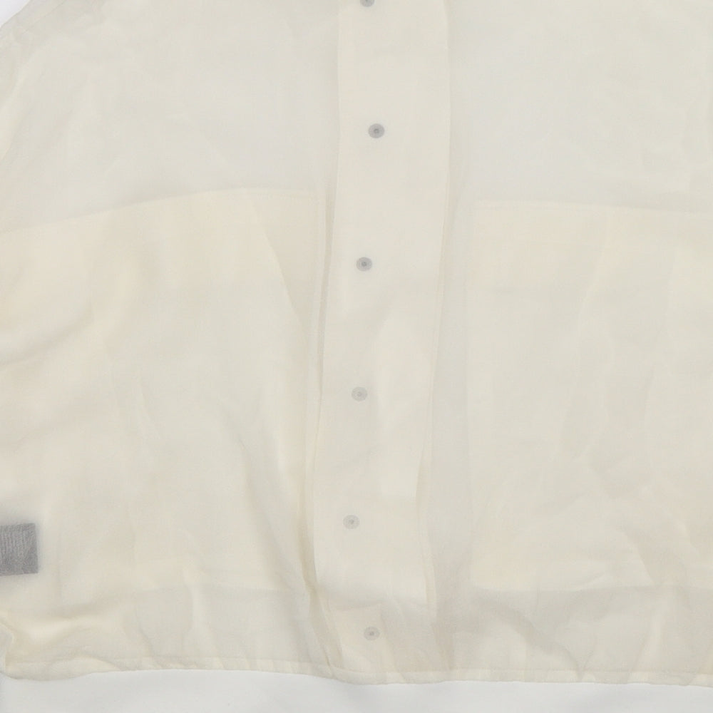 Gestuz Womens Ivory   Basic Blouse Size 10