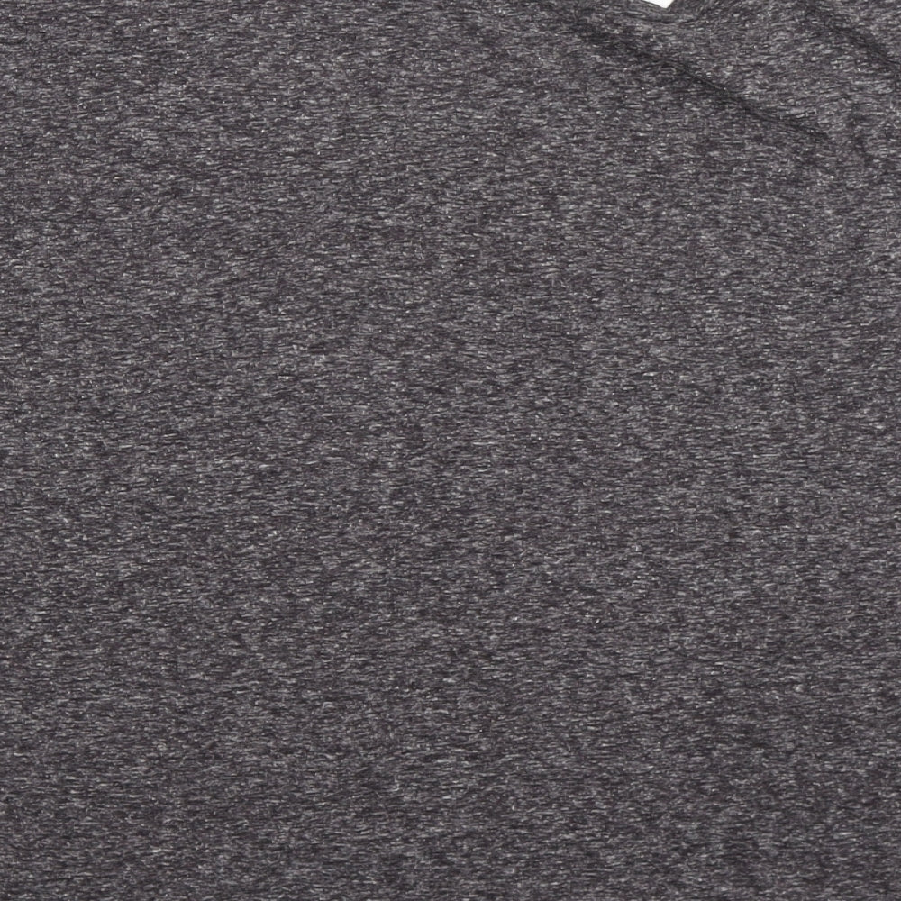 Topshop Womens Grey   Basic T-Shirt Size 12  - skeleton, halloween