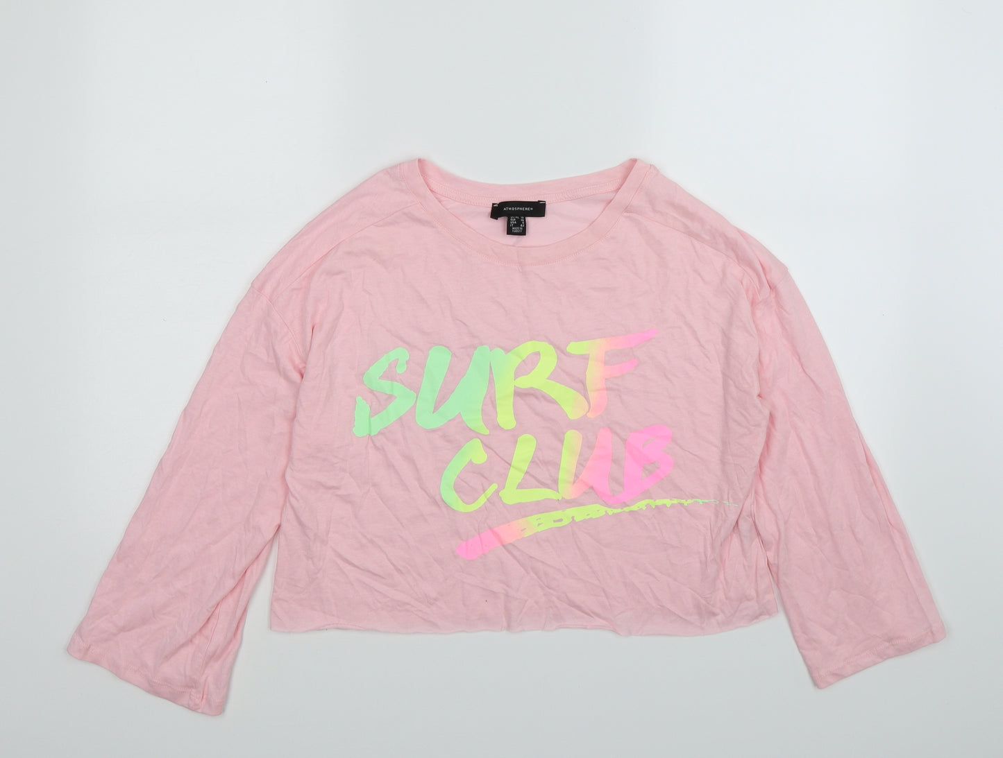Primark Womens Pink   Basic T-Shirt Size 10  - surf club