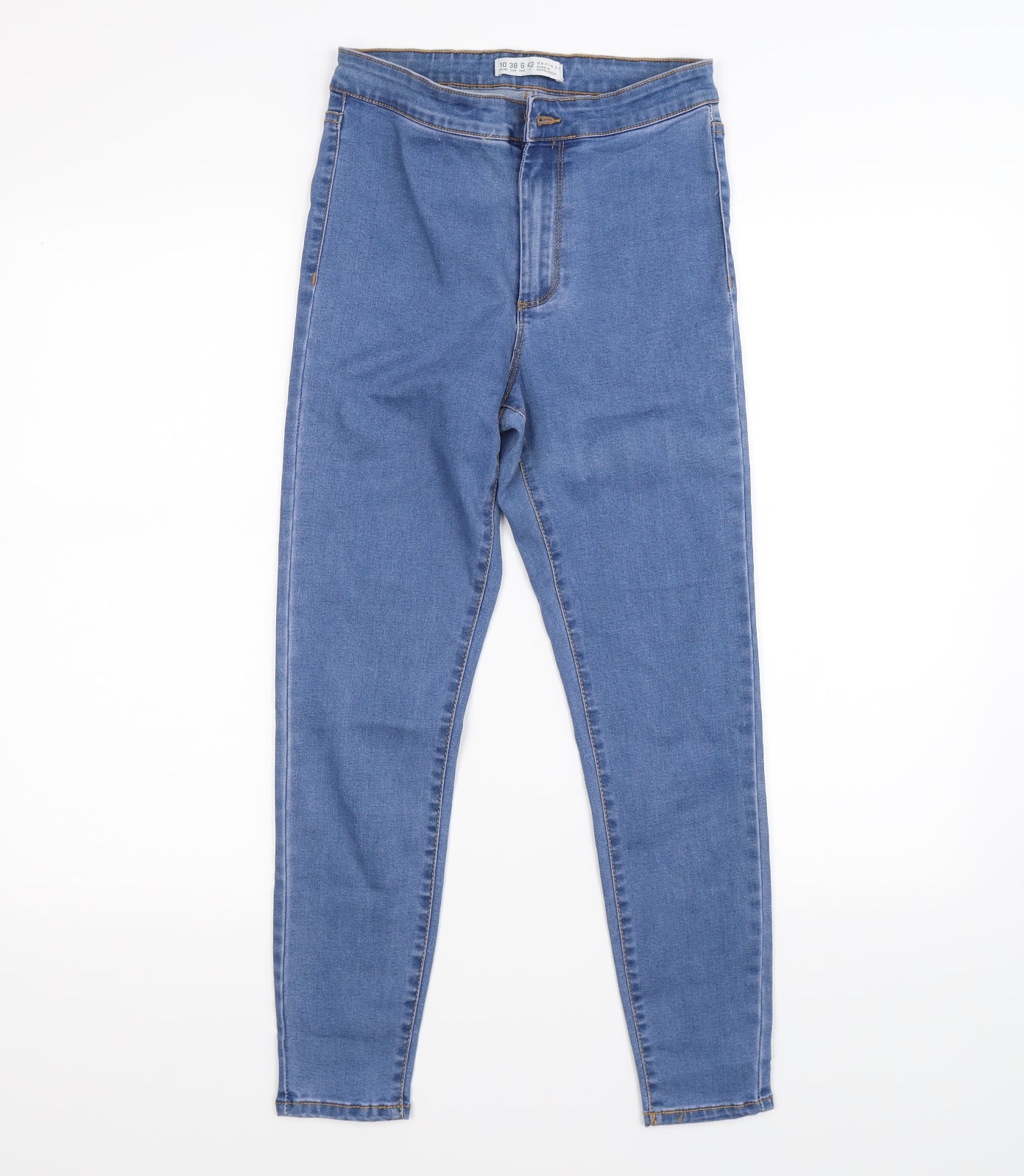 denim co Womens Blue  Denim Jegging Leggings Size 10 L26 in