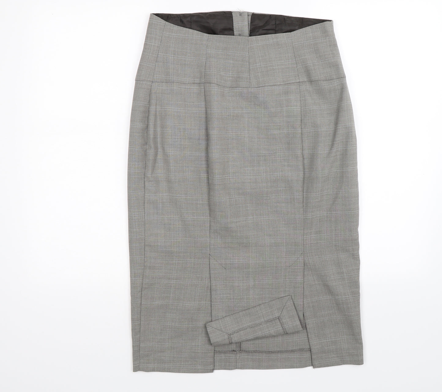 Limited Edition Womens Grey Check  Peasant Skirt Size 12