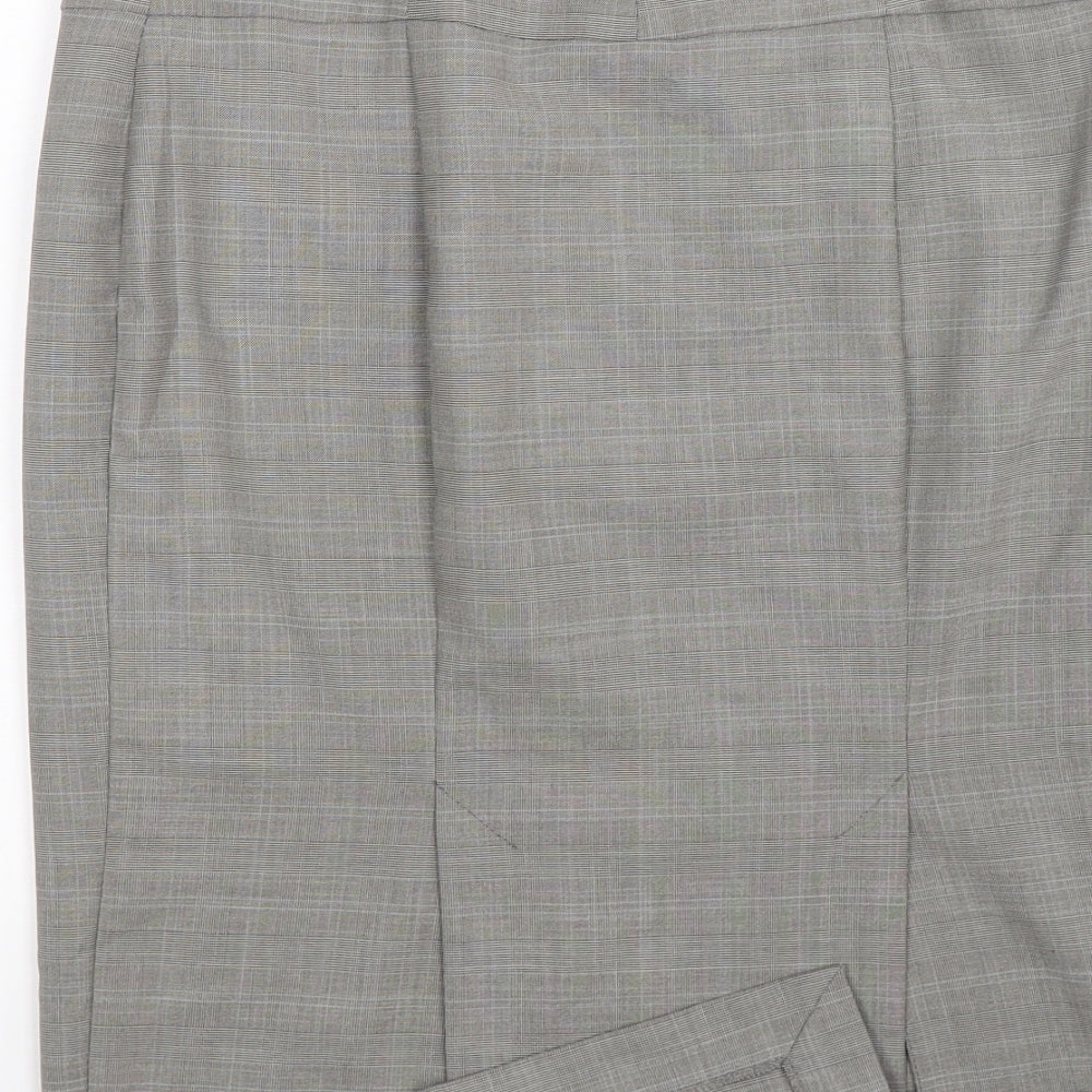 Limited Edition Womens Grey Check  Peasant Skirt Size 12