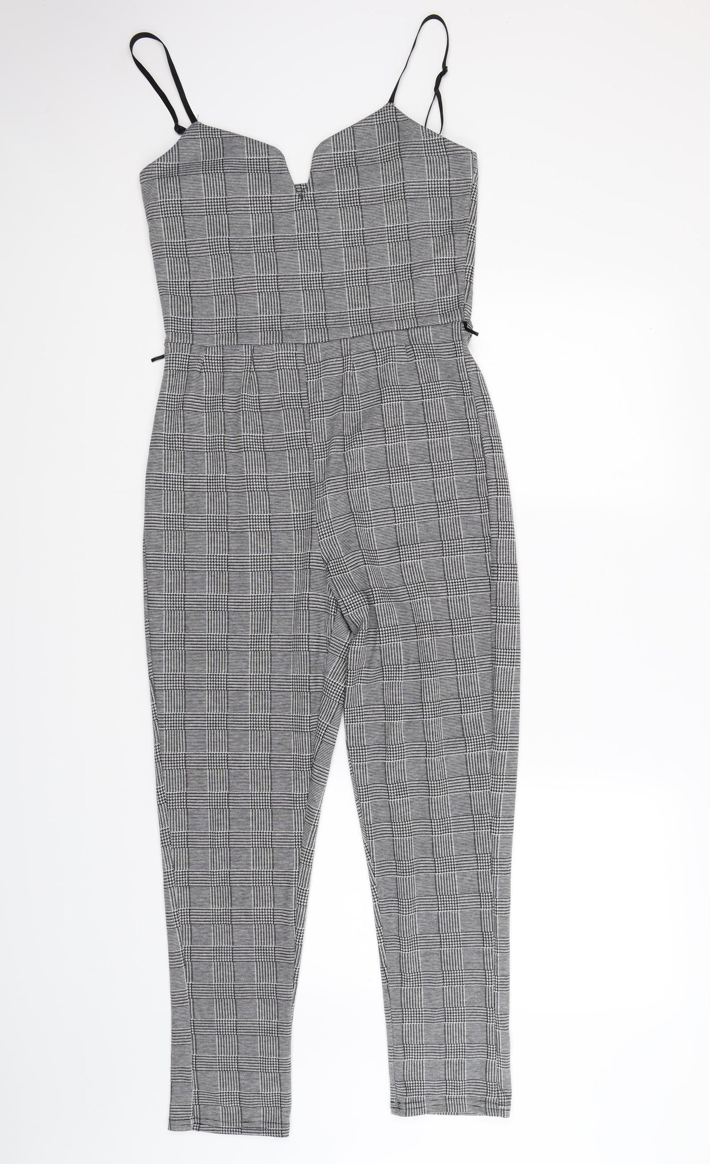 Quiz Womens Green Check  Jumpsuit One-Piece Size 12 L27 in