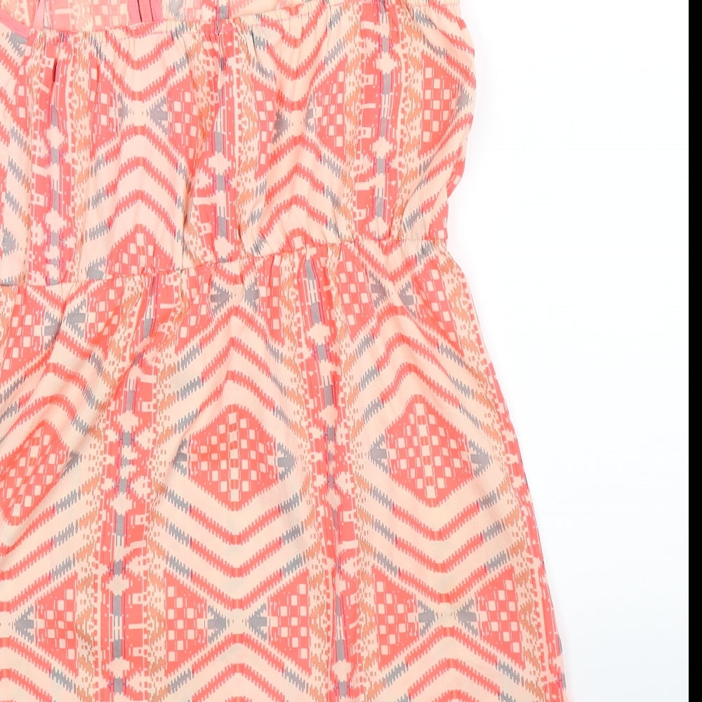 Atmosphere Womens Orange Geometric  Kaftan  Size 12  - beach wear
