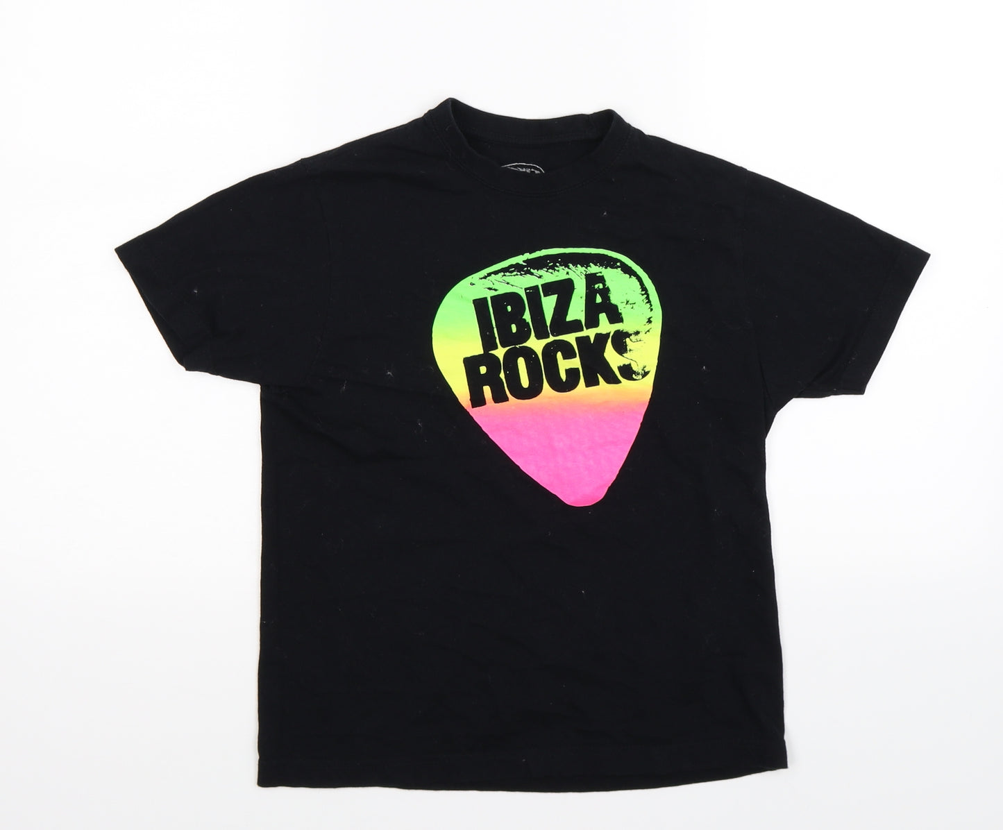 Ibiza Rocks Womens Black   Basic T-Shirt Size M  - ibiza rocks