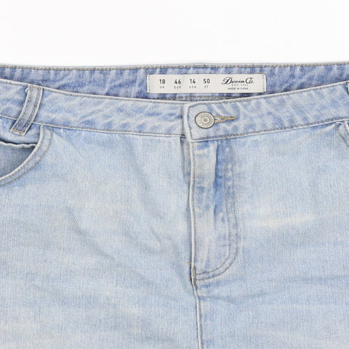denim co Womens Blue  Denim Mini Skirt Size 18