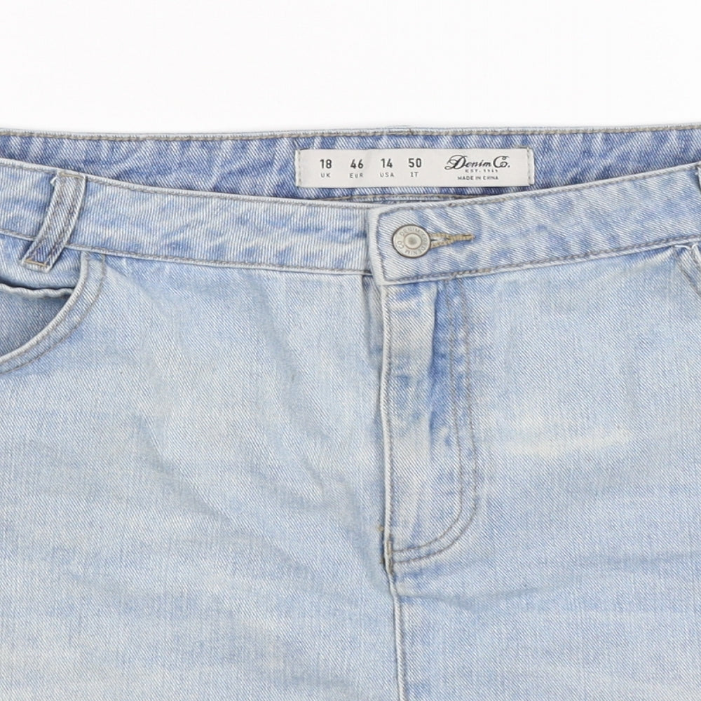 denim co Womens Blue  Denim Mini Skirt Size 18