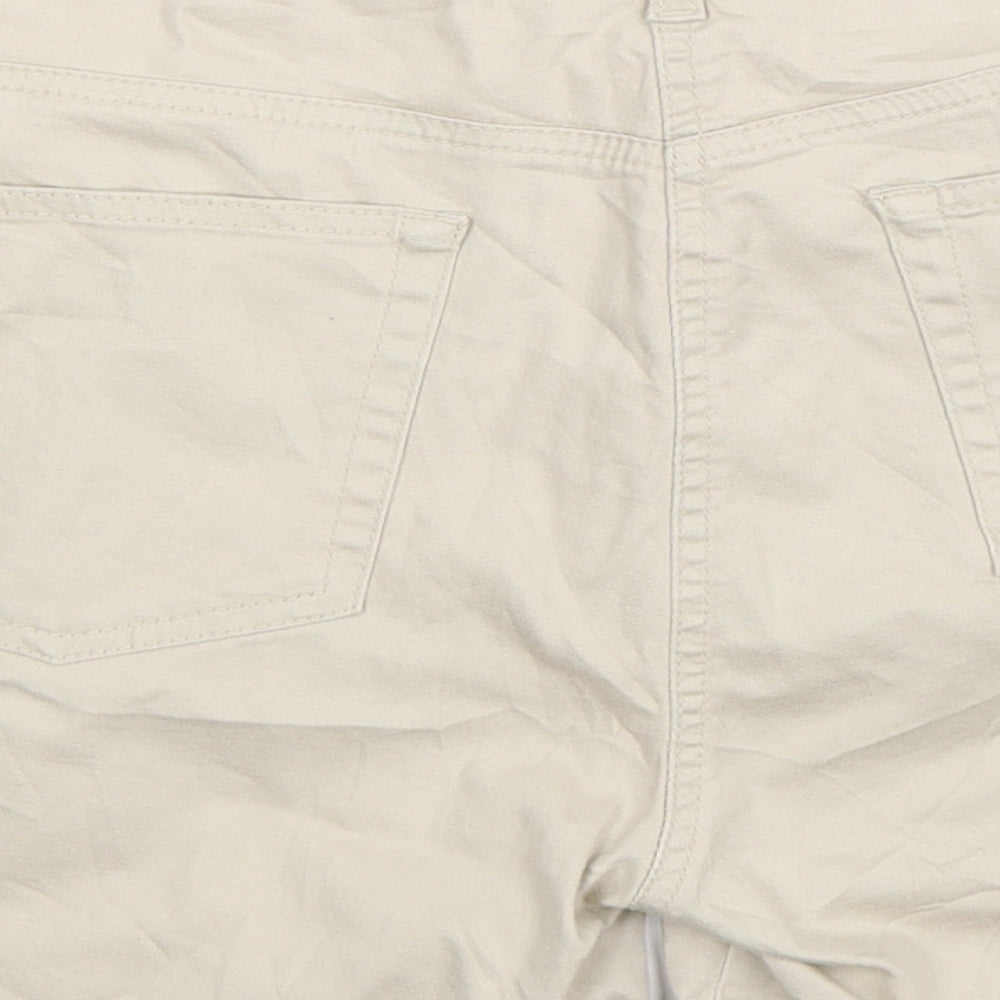 denim co Womens Beige  Denim Chino Shorts Size 16