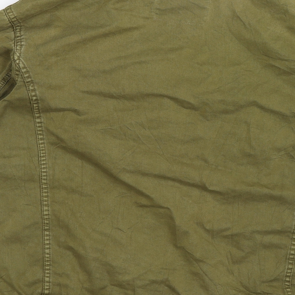 Pull & Bear Mens Green  Denim Jacket  Size S
