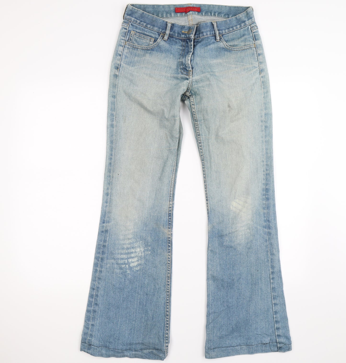 FCUK Womens Blue  Denim Bootcut Jeans Size 10 L30 in