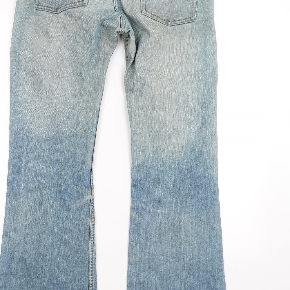 FCUK Womens Blue  Denim Bootcut Jeans Size 10 L30 in