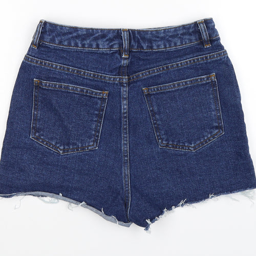 ASOS Womens Blue  Denim Hot Pants Shorts Size 8